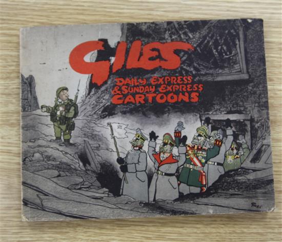 Giles, Carl - Daily Express and Sunday Express Cartoons, 1st - 50th Series, oblong quarto, original wraps, London
